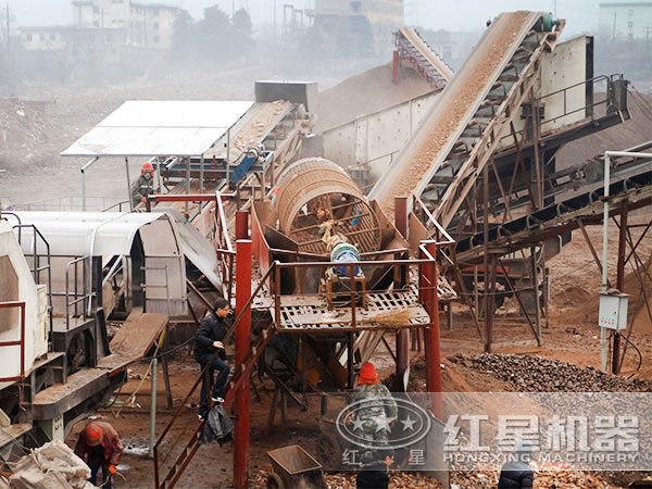 80移动式建筑垃圾破碎机世界杯官网线上平台-世界杯（中国）
生产现场